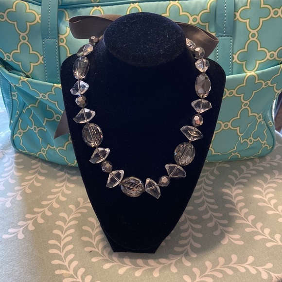 Stella & Dot Ribbon and Gem Necklace - Picture 2 of 3